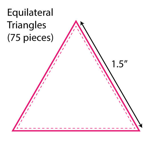 1-1/2” Equilateral Triangle (75 Pieces)