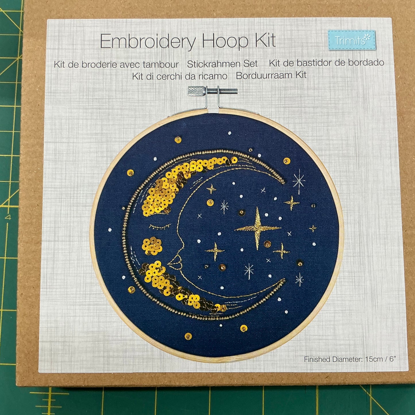 Moon - Embroidery Hoop Kit
