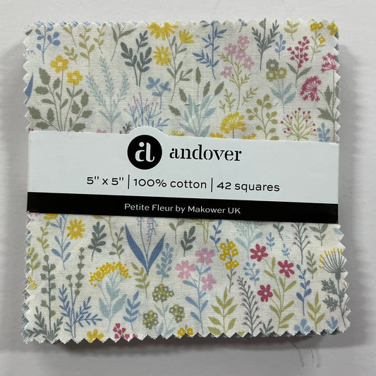 42 Squares 5” x 5” - Petite Fleur
