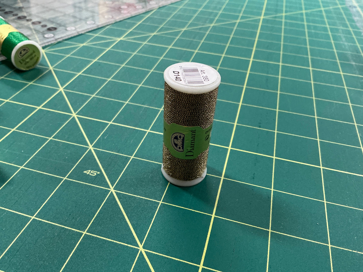 DMC Diamanté Metallic Thread - D140 Black/Gold