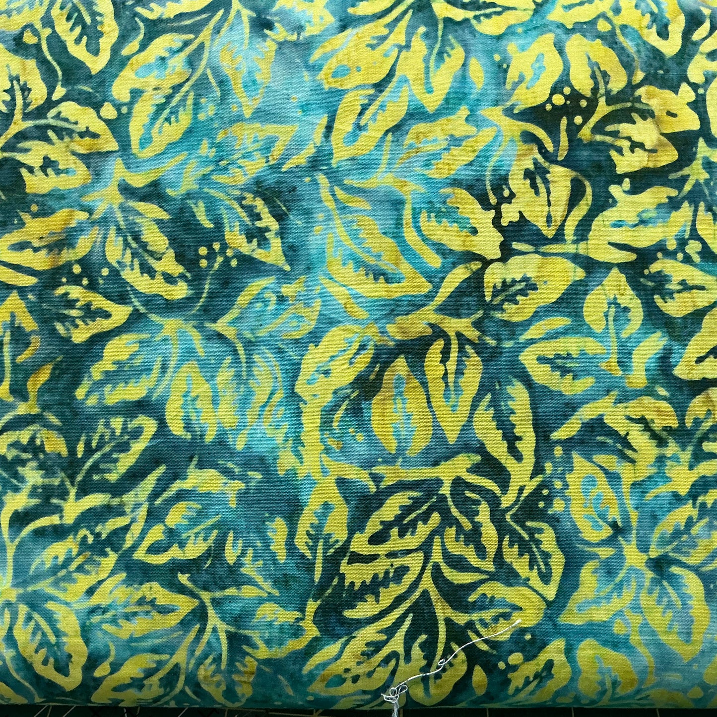 Teal Leaf Batik - Garden Party