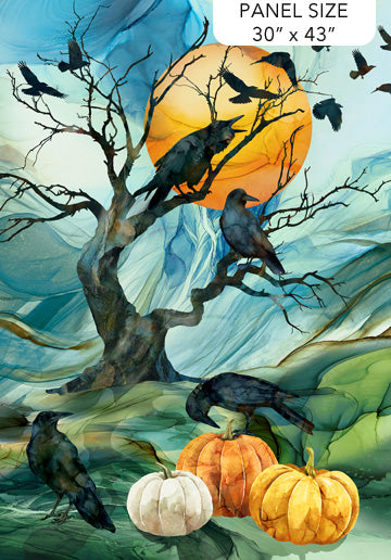 Ravens Call - Autumn (Halloween) Panel - 75 x 112cm