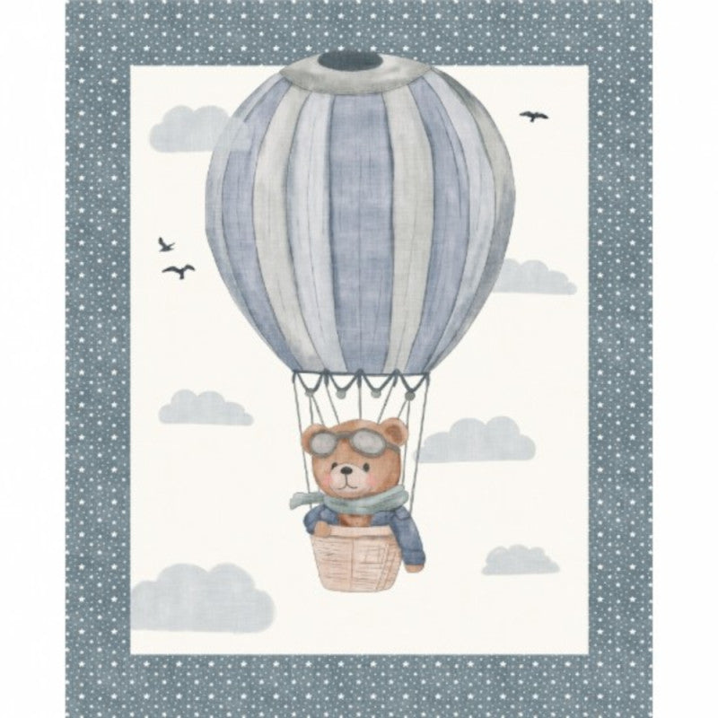Teddy Bears - Grey/White Check