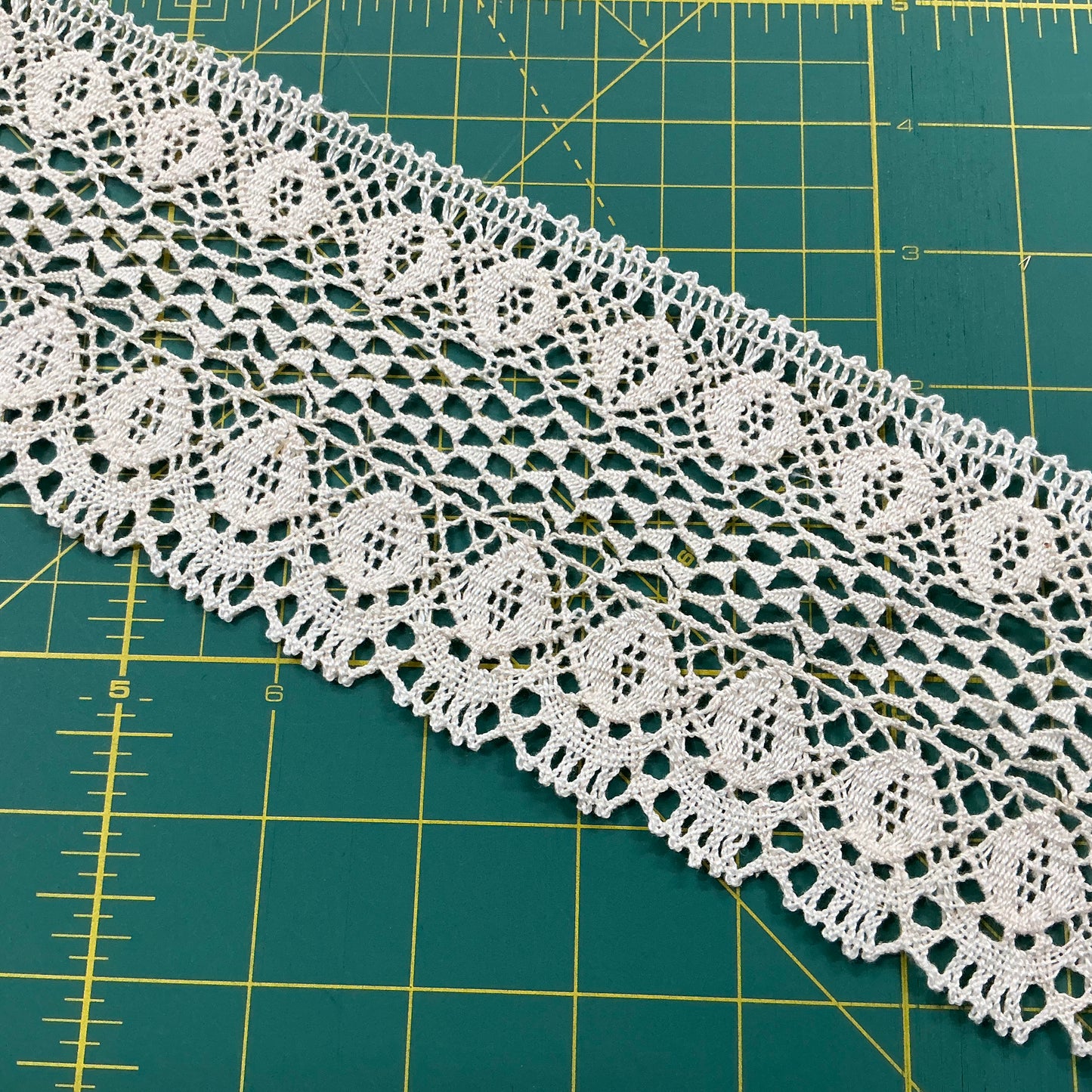 Wide Cotton Lace - Approx 3” - Cream