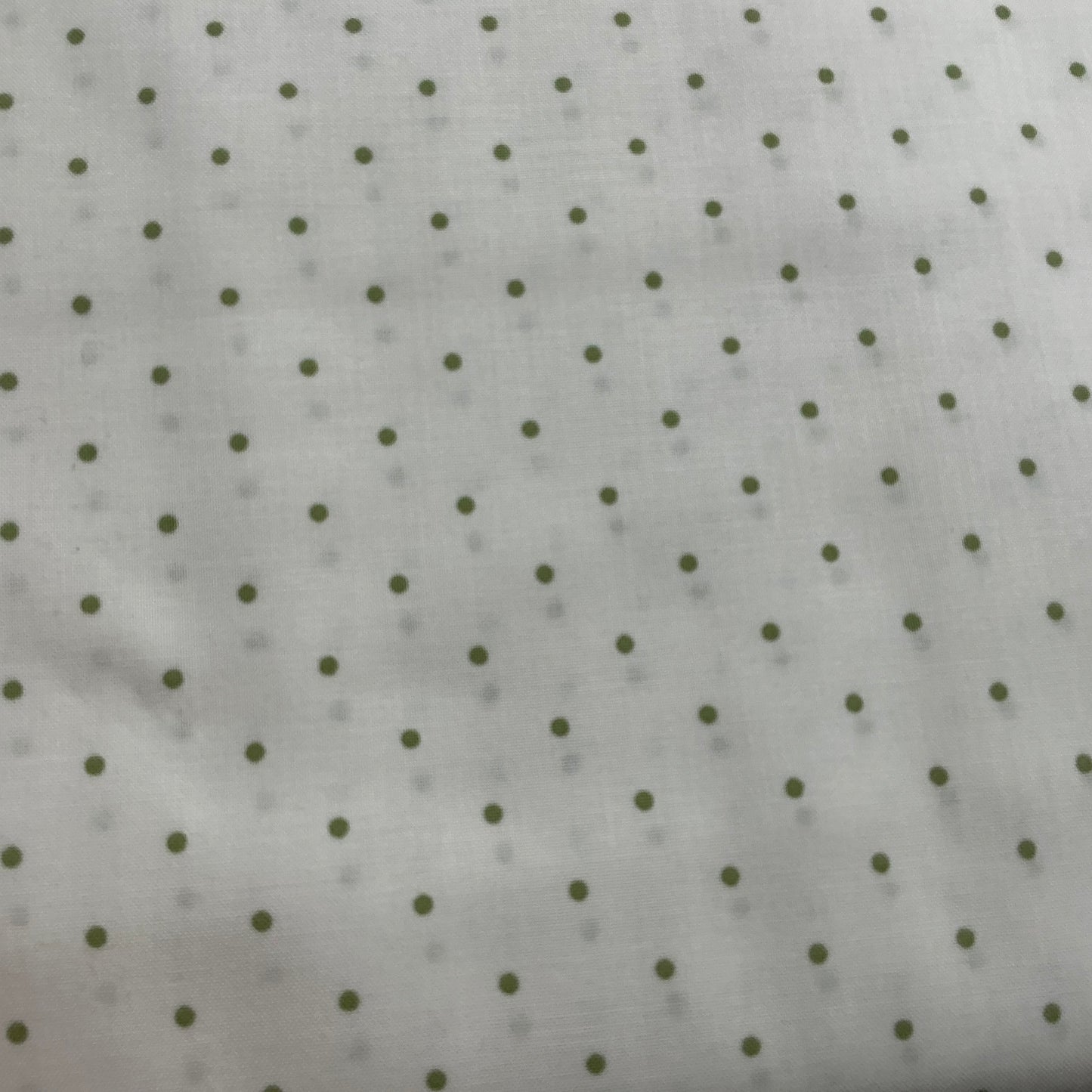 Small Green Spot on White - Snow Flurry - LBQs