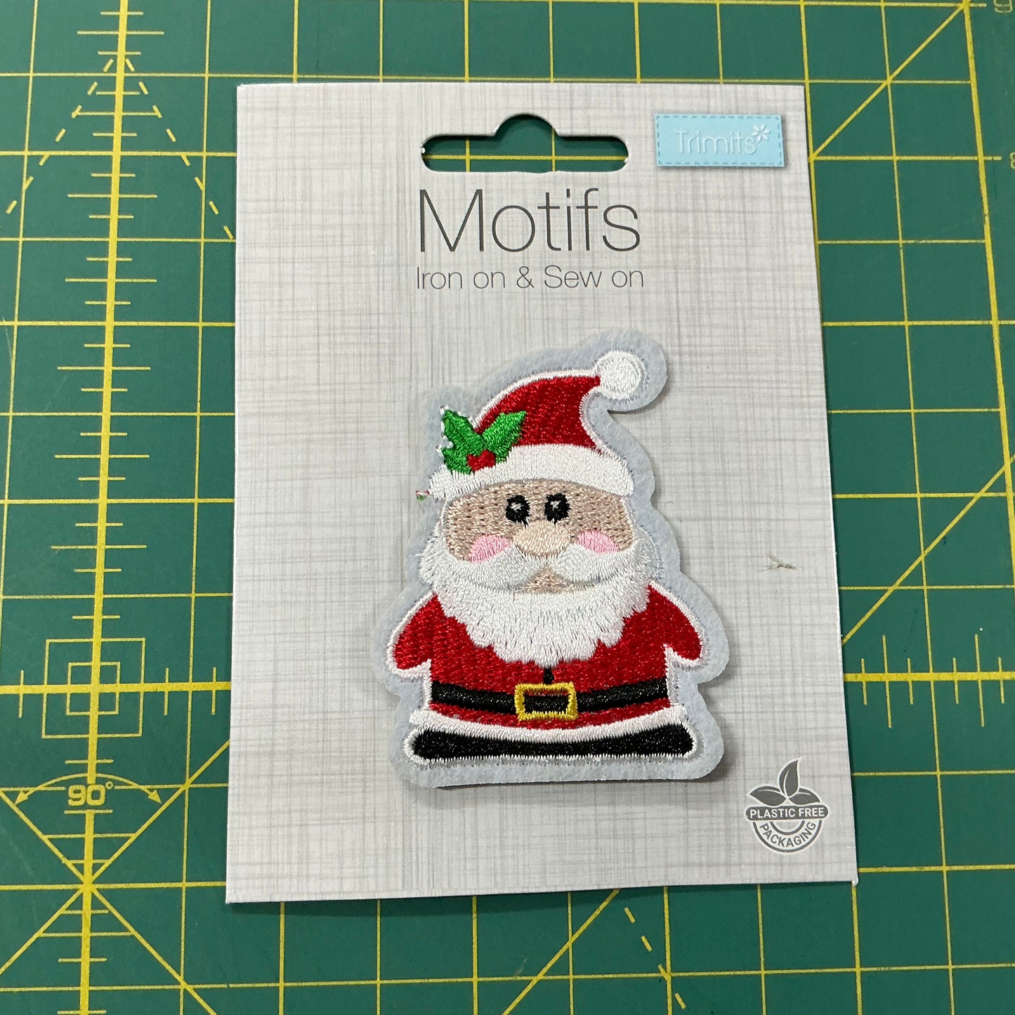 Motif Father Christmas - Sew on or Iron on