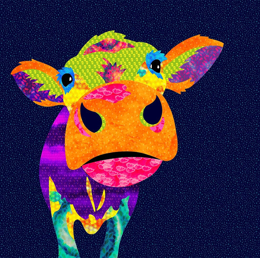 Daisy the Cow - Applique Panel - Delphine Brooks