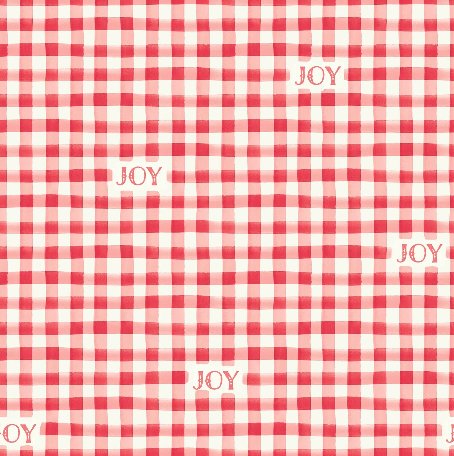Joy - Candy Pink Gingham - Fa La La - Lewis & Irene