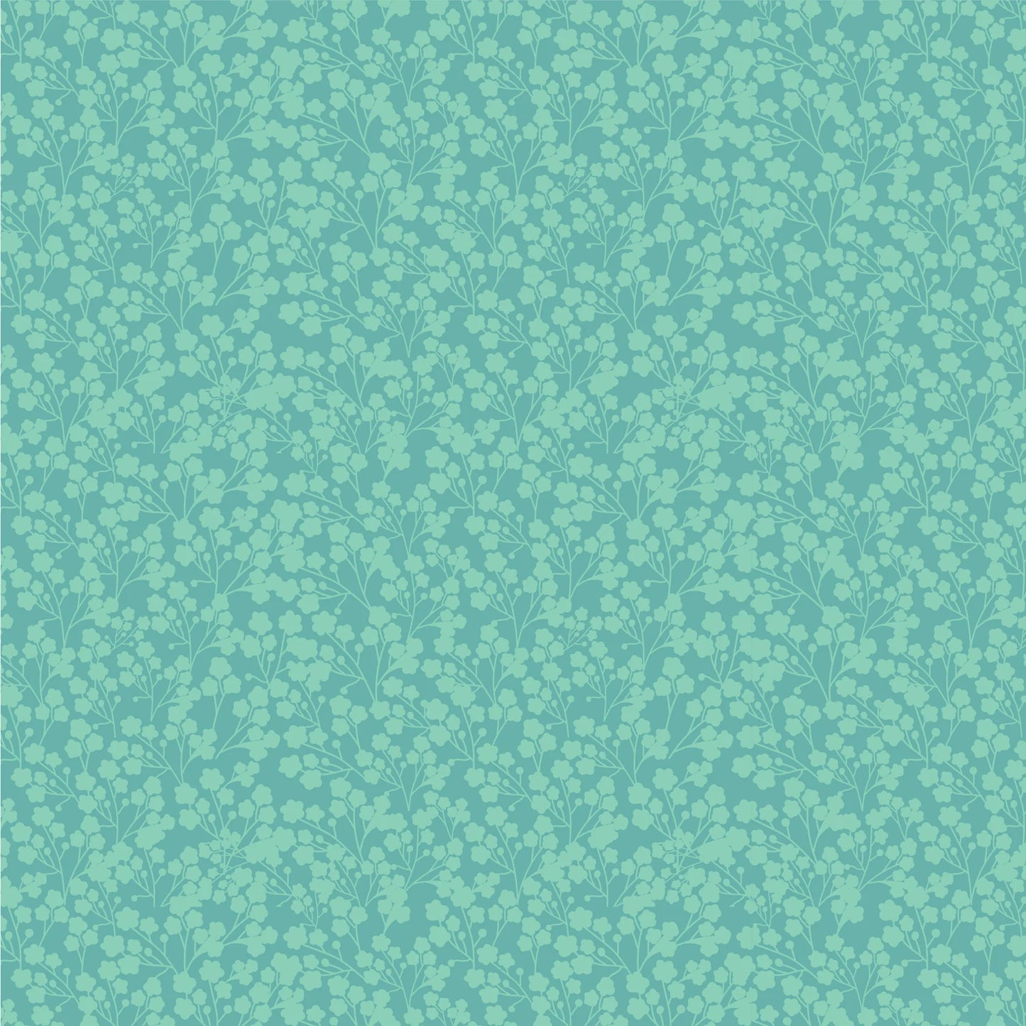 126 Wildflowers Teal - Calico Cowgirls