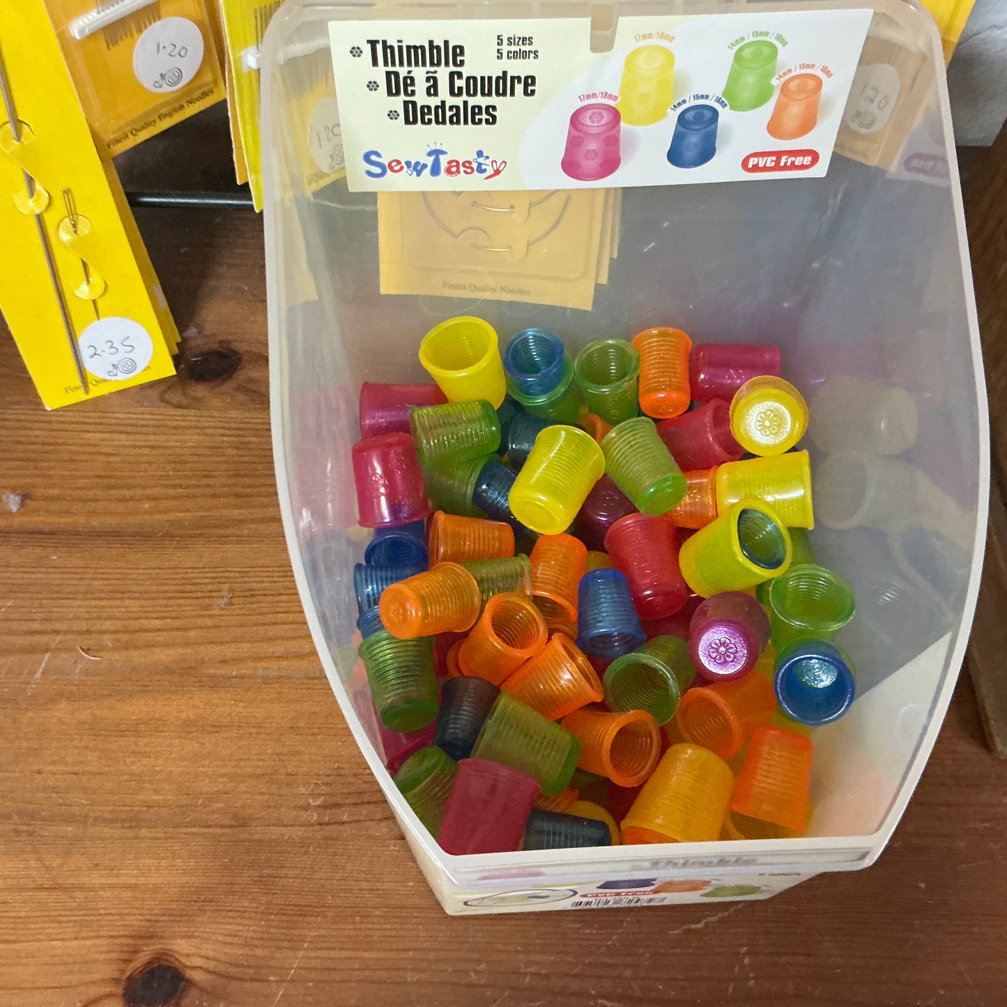 Colourful Thimbles - Assorted Colours & Sizes