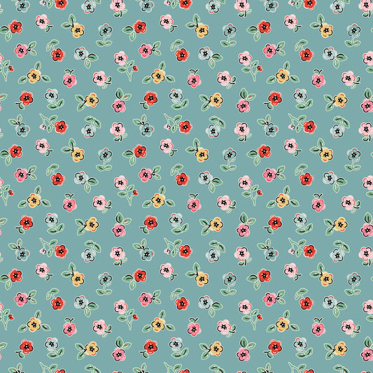Cheery Florals Blue