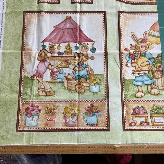 Farmers Market Panel - Teddy Bears