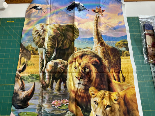 Savanna animals Panel