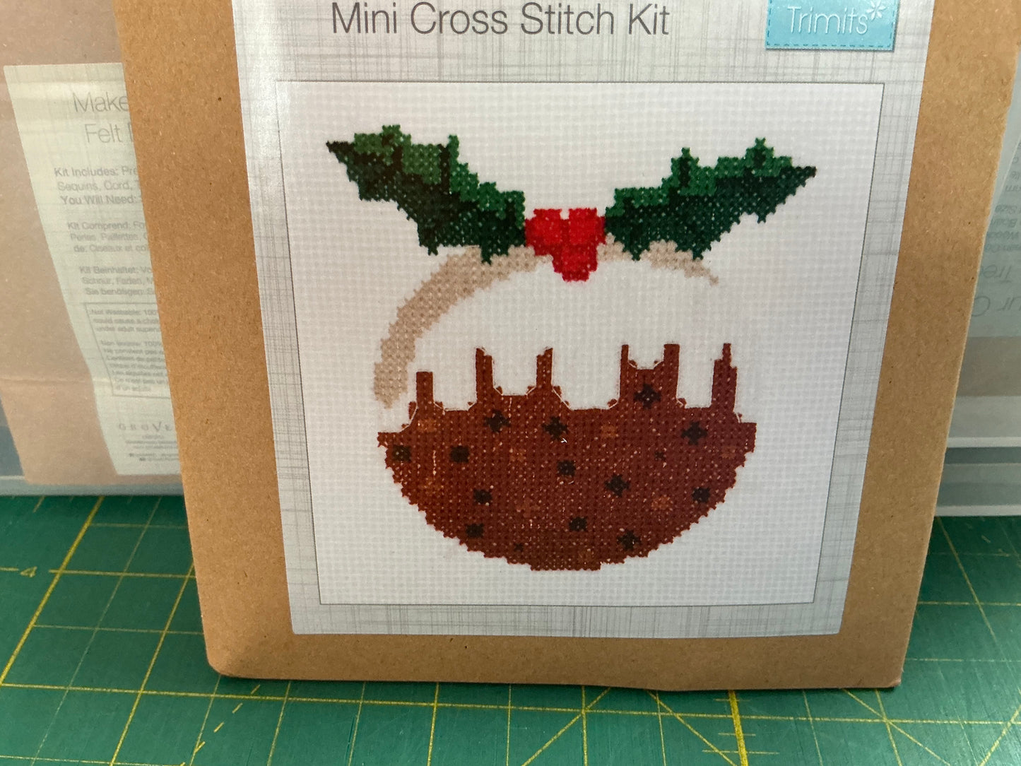 Christmas Pudding - Mini Cross Stitch Kit