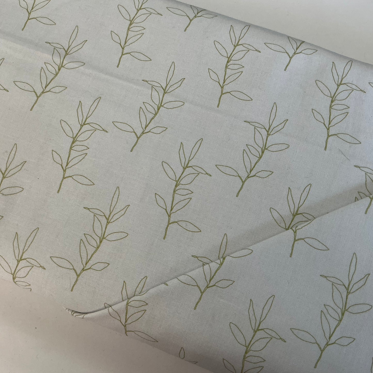Linear Leaf Design on White - Natures Melody