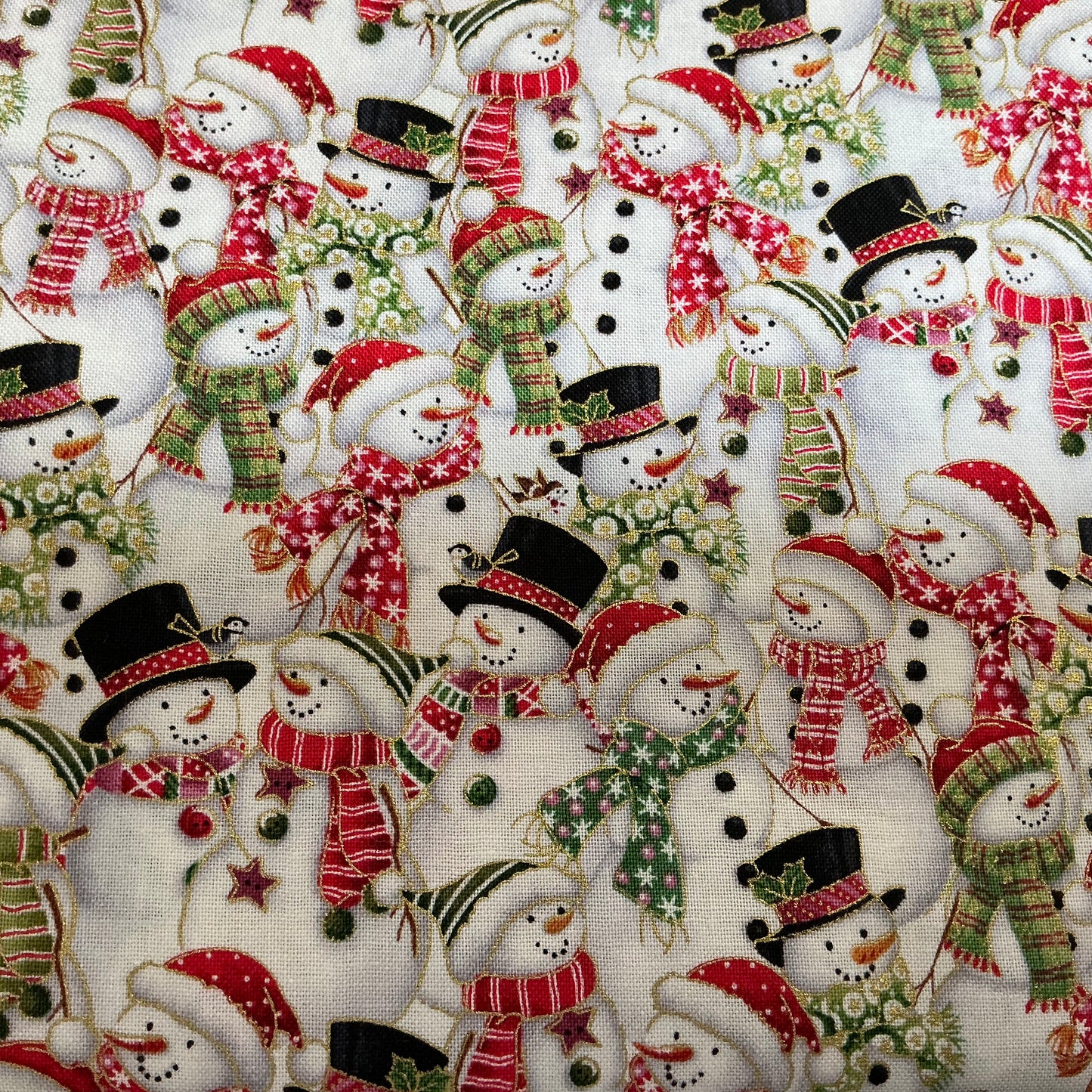 Snowman Parade (Gold Metallic Detailing)