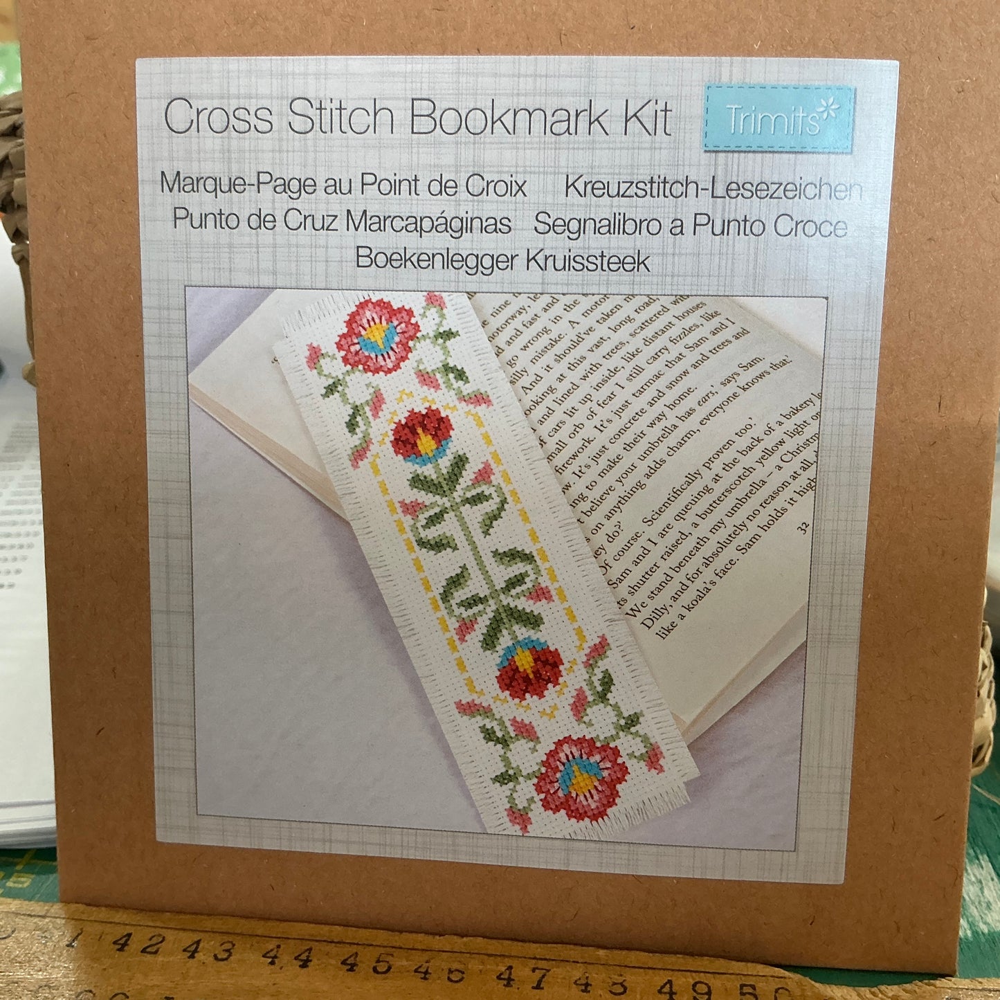 Bloom - Floral Design Bookmark - Cross Stitch Kit