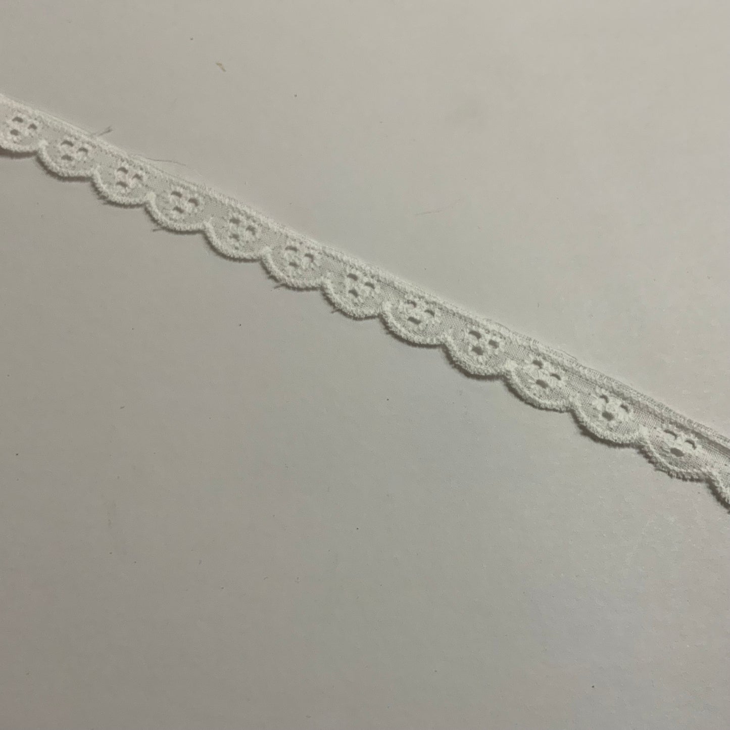 Broderie Anglaise - White - 10mm