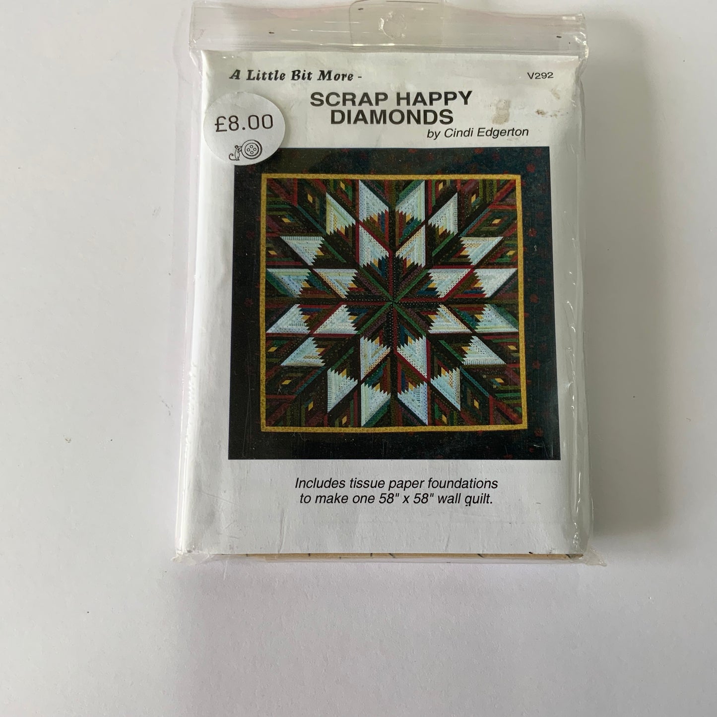 Scrap Happy Diamonds 58" Sq Quilt