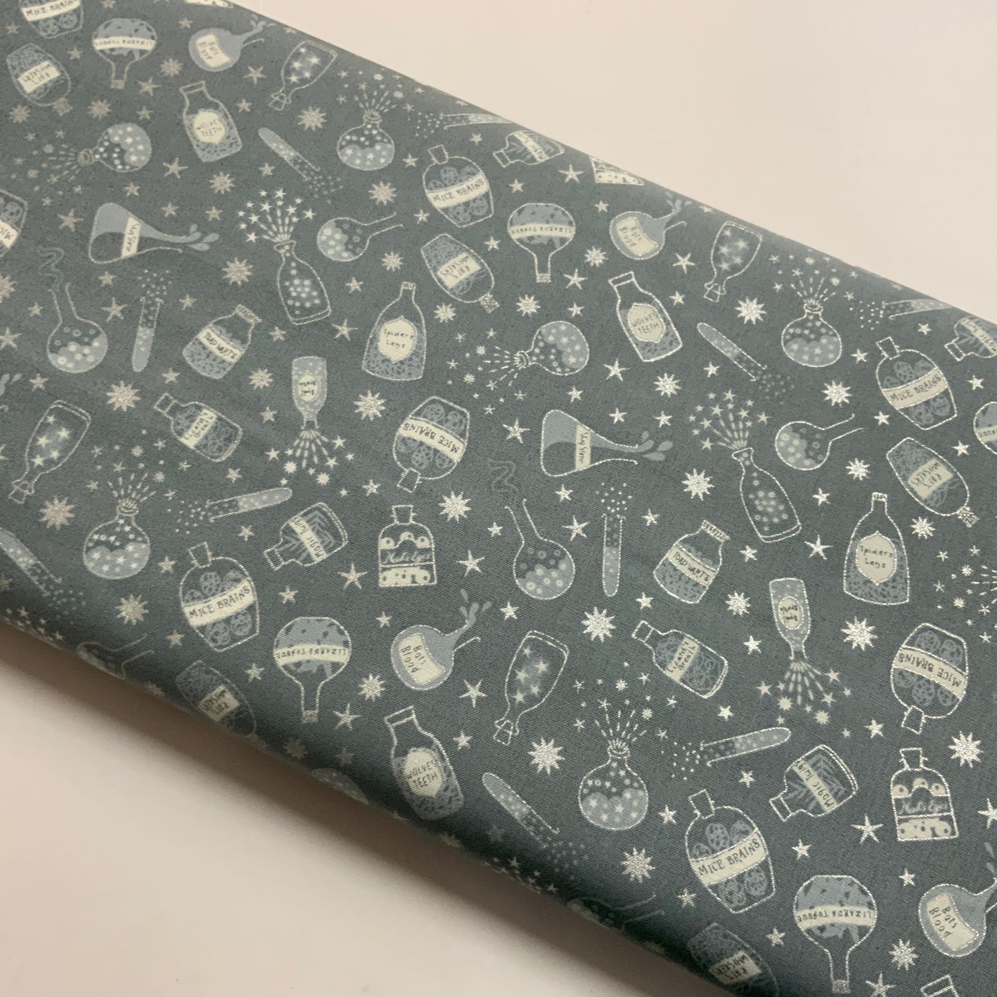 Potions & Spells Bottles on Grey - Half Metre