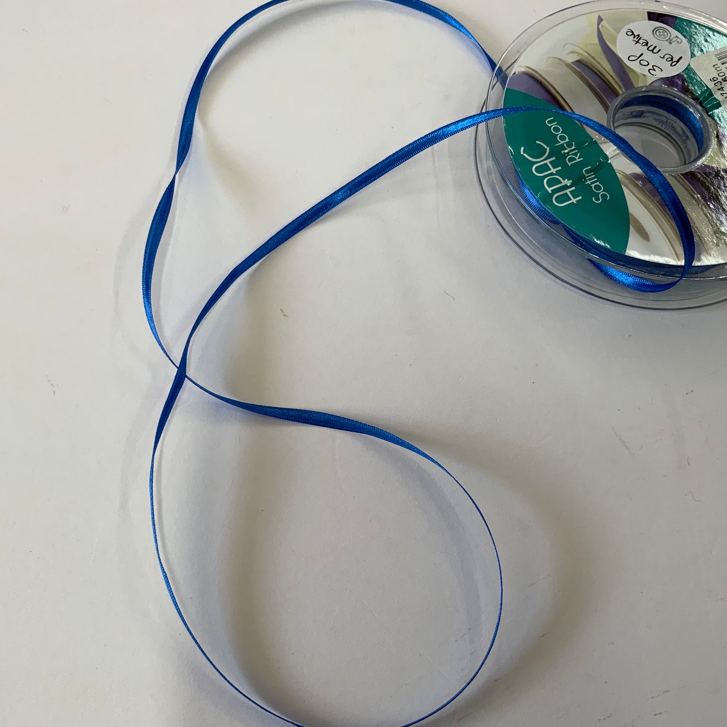 Royal Blue Double Faced Satin Ribbon 3mm