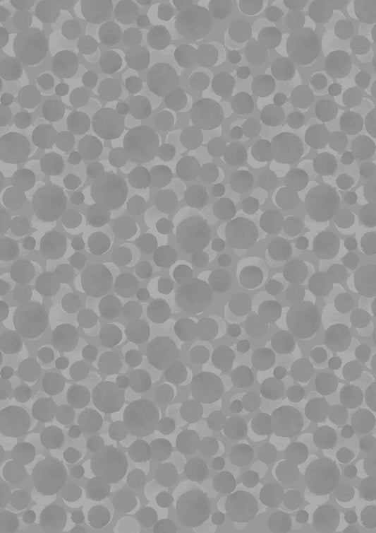 Rock Grey - Bumbleberries - Brushed Cotton Flannel