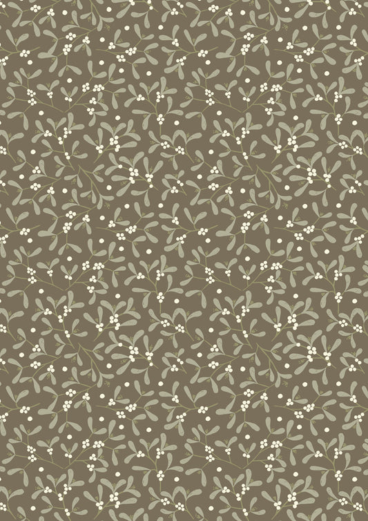 Mistletoe on Dark Taupe