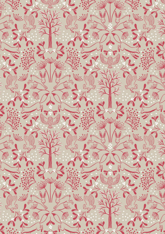 Winter Woods Animals - Cream