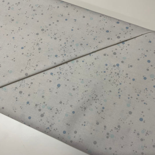 Snowfall Dots on White - Natale