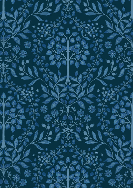 Trees on Dark Blue - Brensham