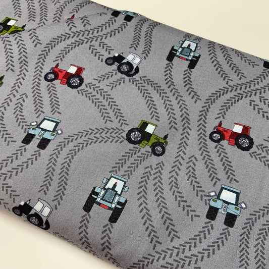 Tractor Trails on Dark Grey