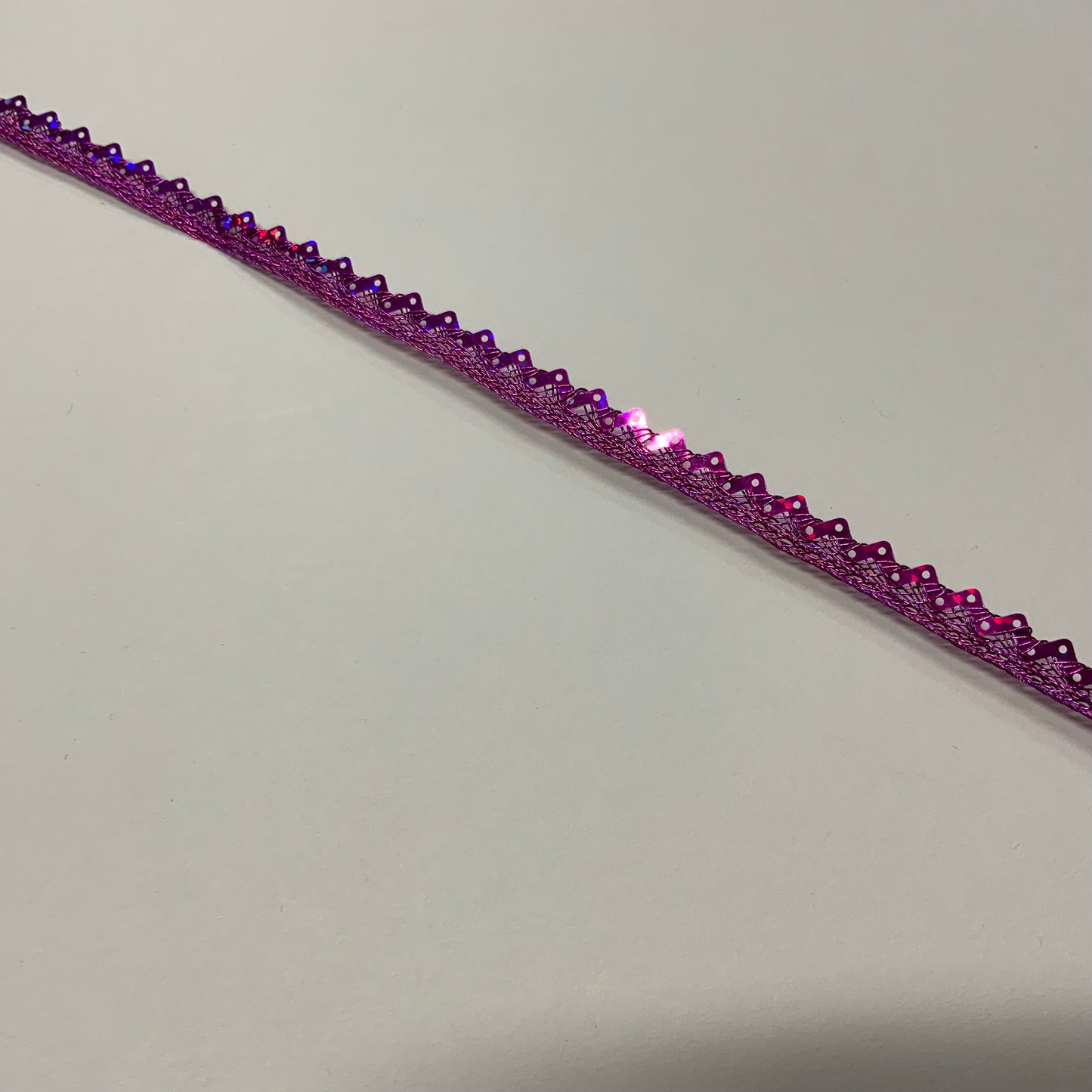 Cerise Pink Metallic Trim