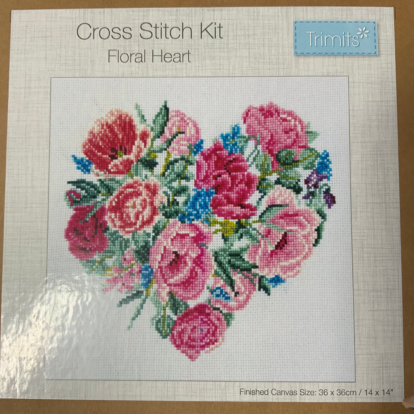 Floral Heart - Counted Cross Stitch Kit