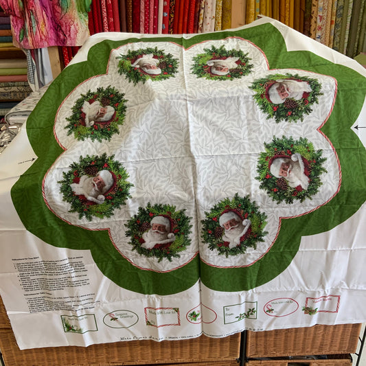 Father Christmas Panel Tree Skirt/Table Centre