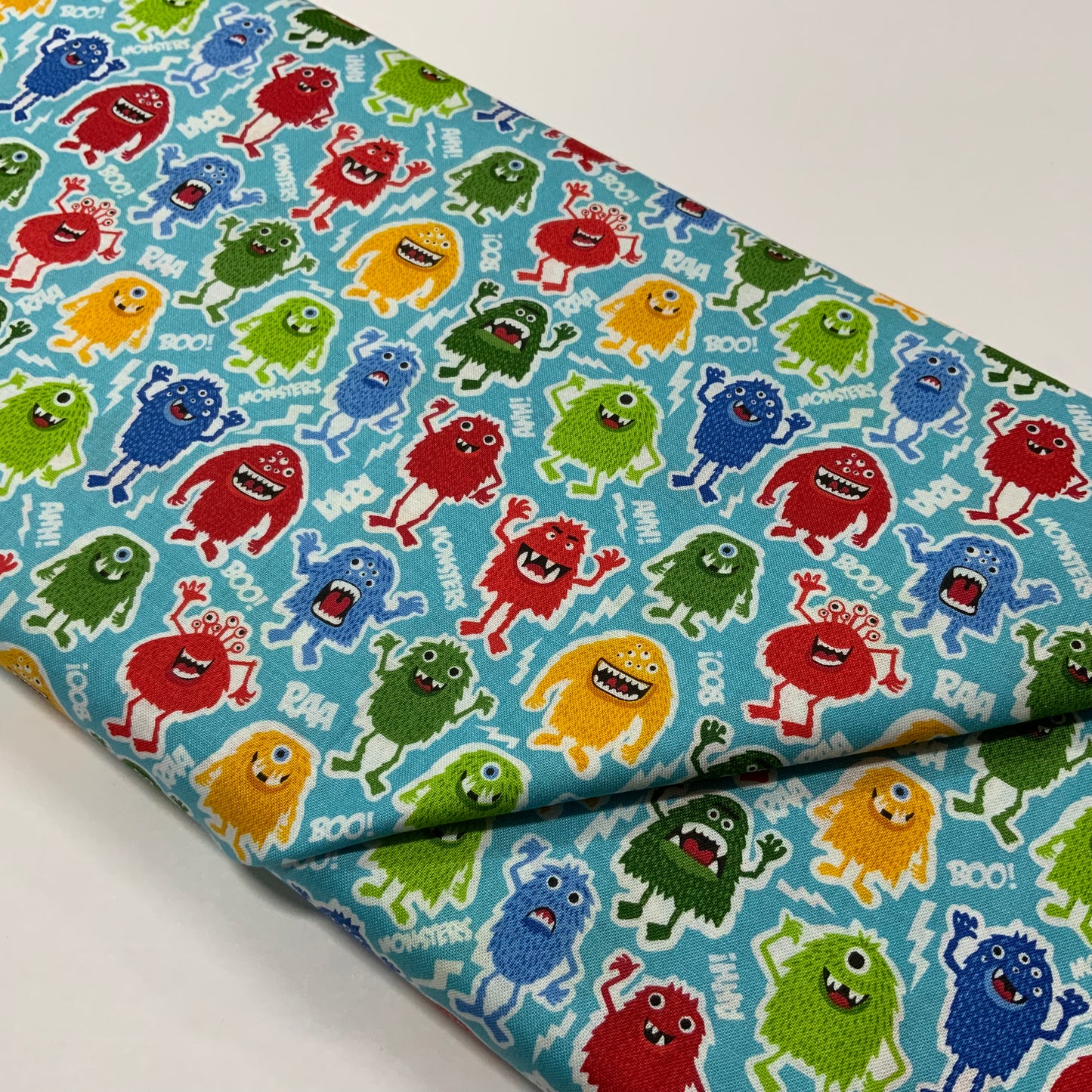 Monster Monsters on Blue