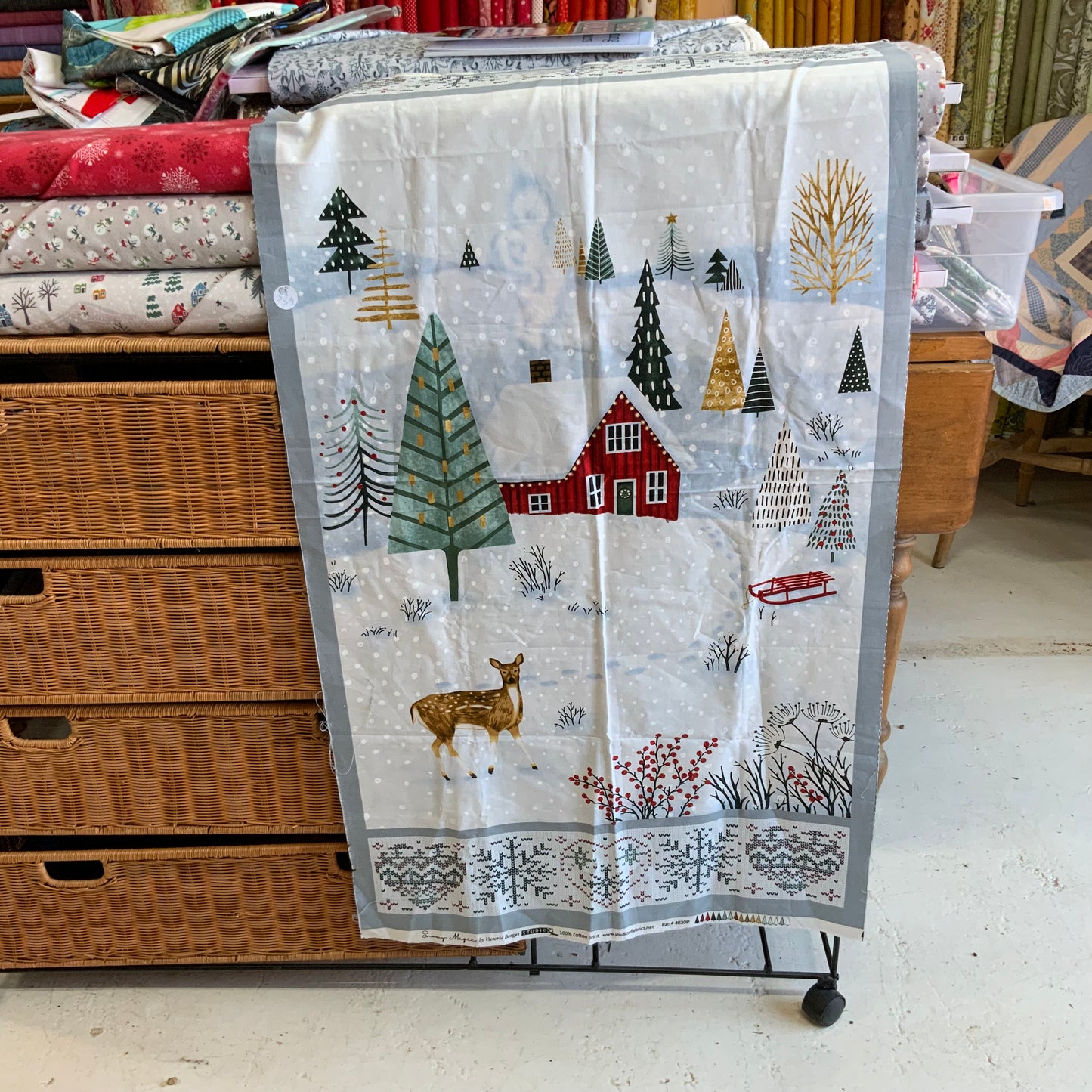Snowflakes & Stars - Red - Hollyberry Christmas