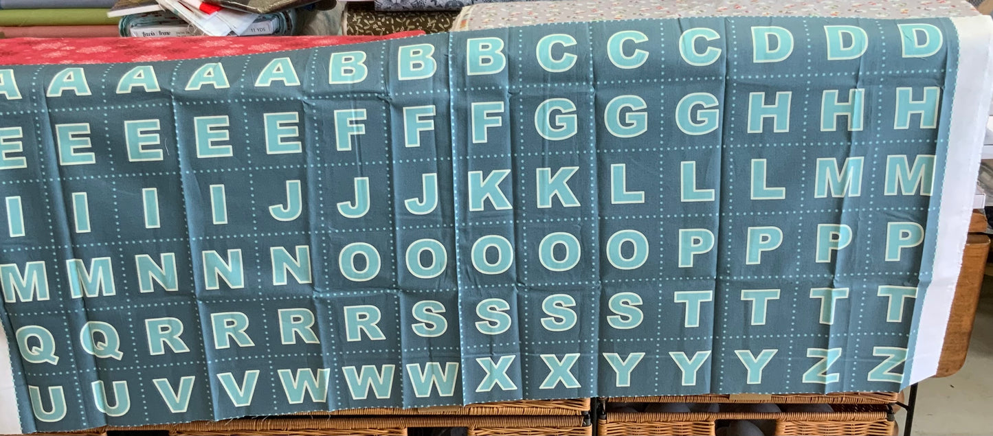 Alphabet Panel - Christmas Glow - Lewis & Irene