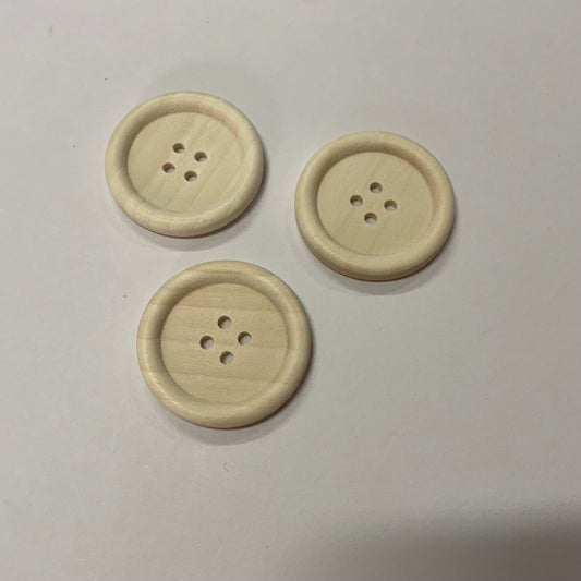 Wooden Buttons 40mm (1.5”)