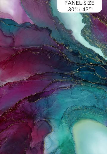 Midas Touch - Teal & Plum - Panel