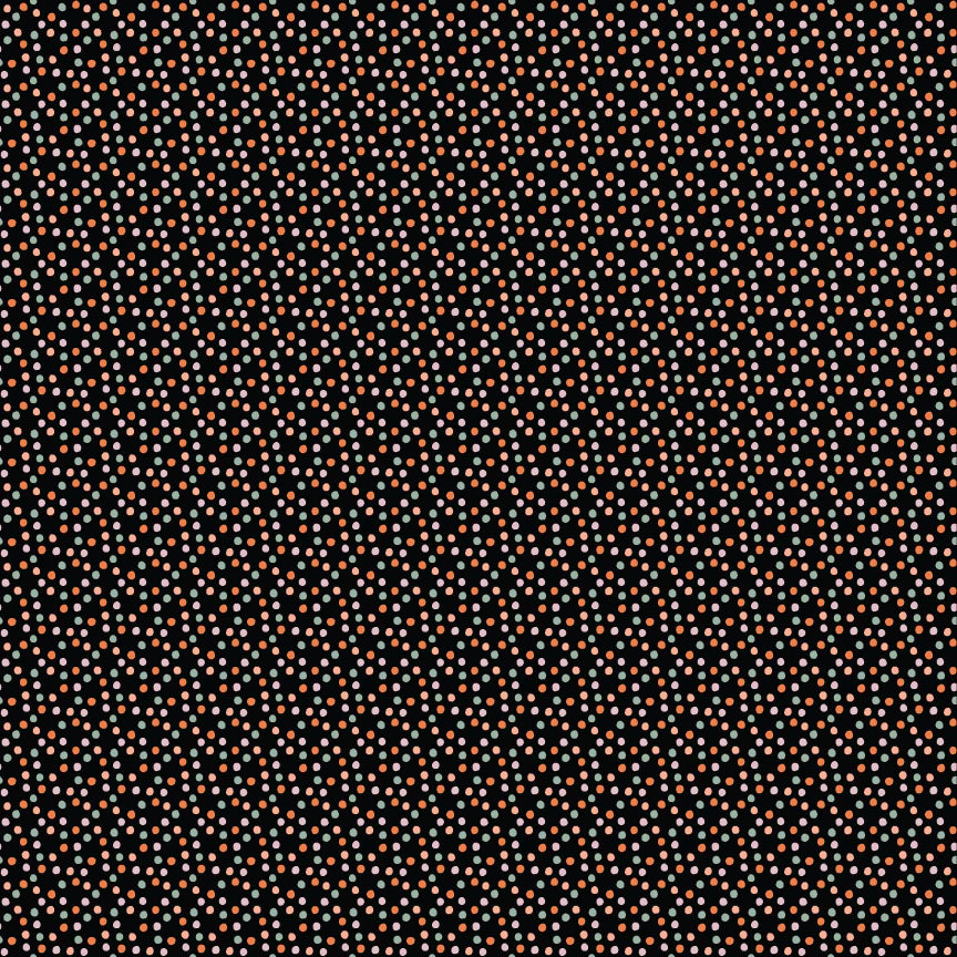 Multicoloured Spots on Charcoal