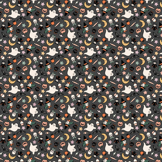 Halloween Mini Print on Grey