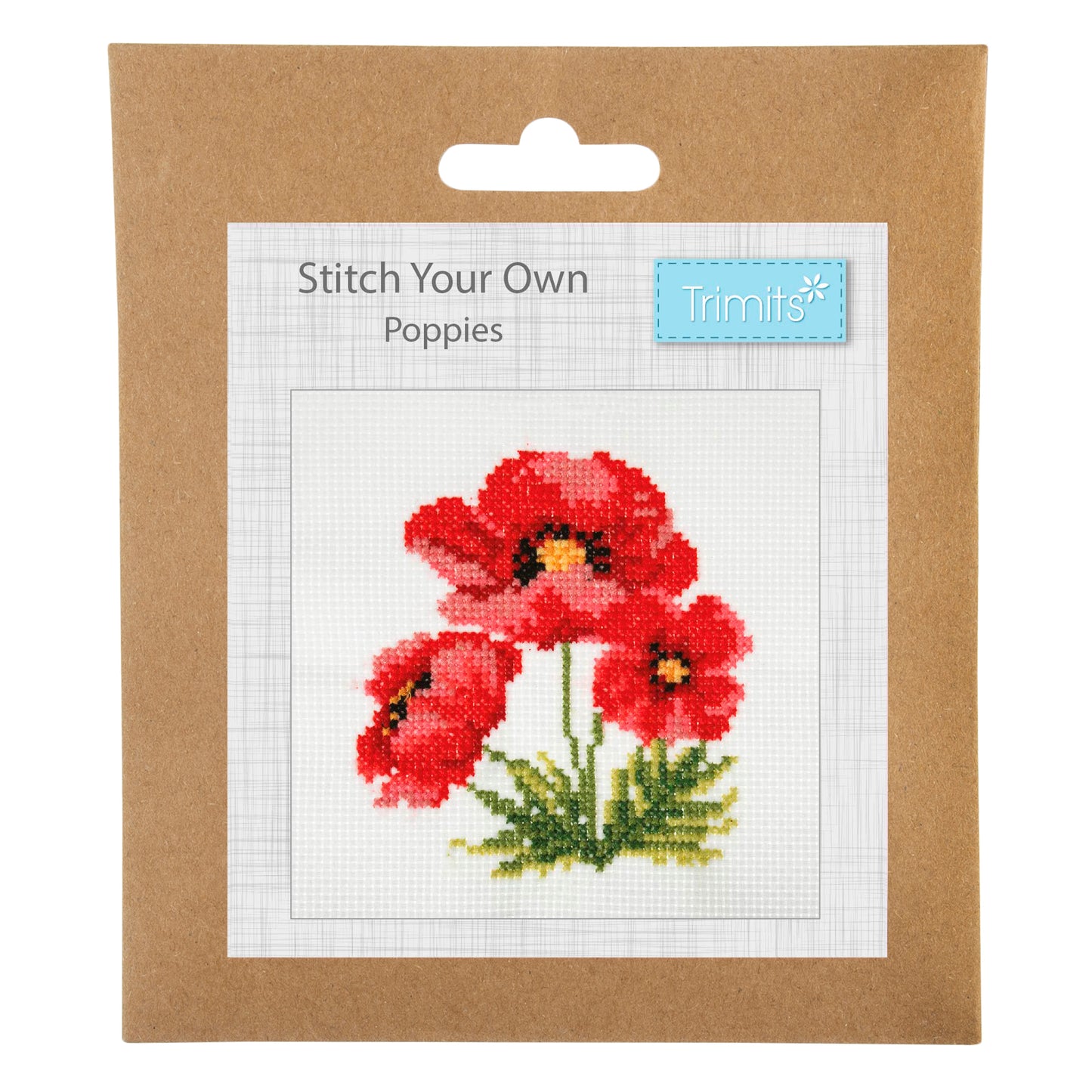 Stitch Your Own Poppies - Cross Stitch Kit
