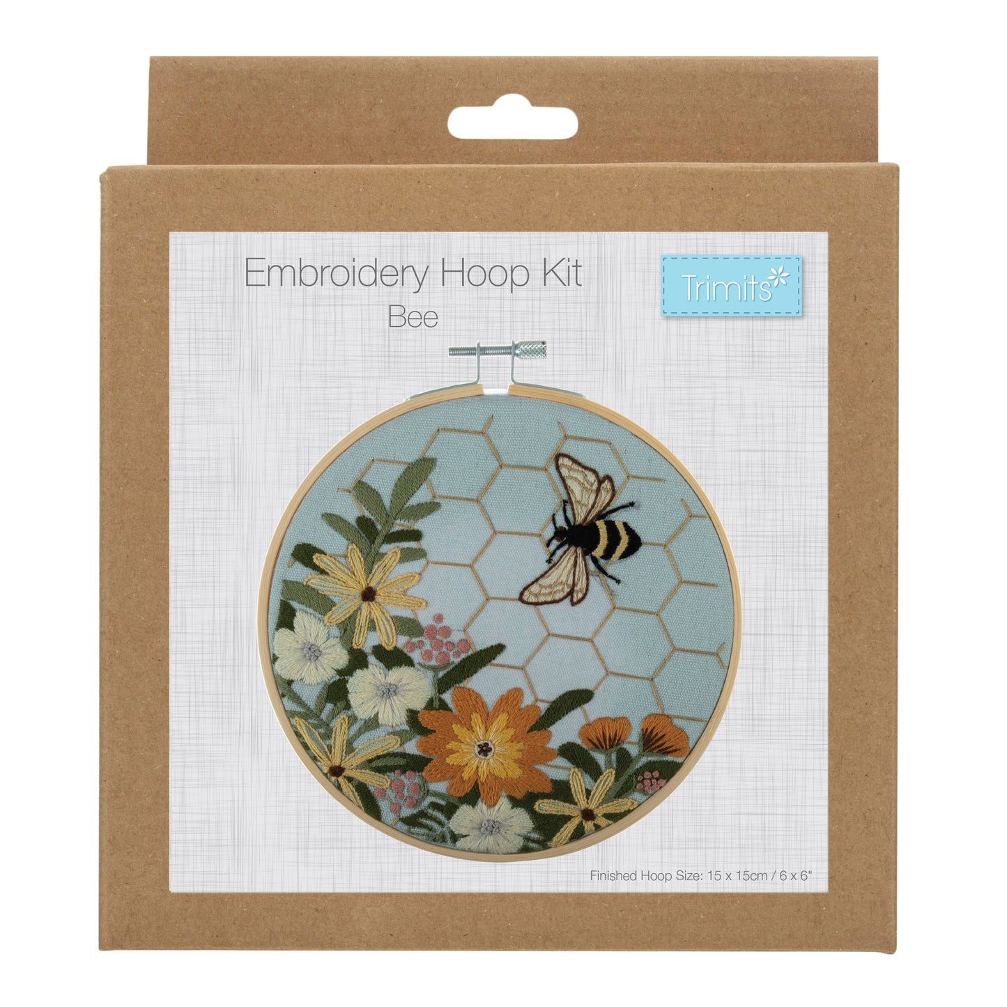 Bee Embroidery Hoop Kit