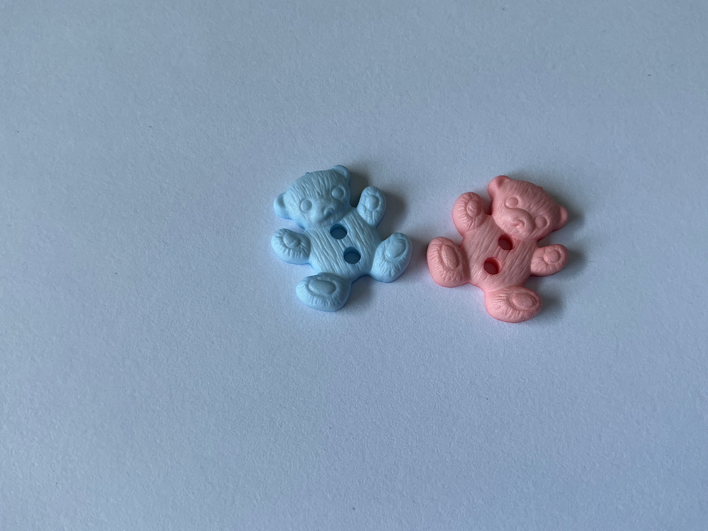 Teddy Bear Button - Different Colours available