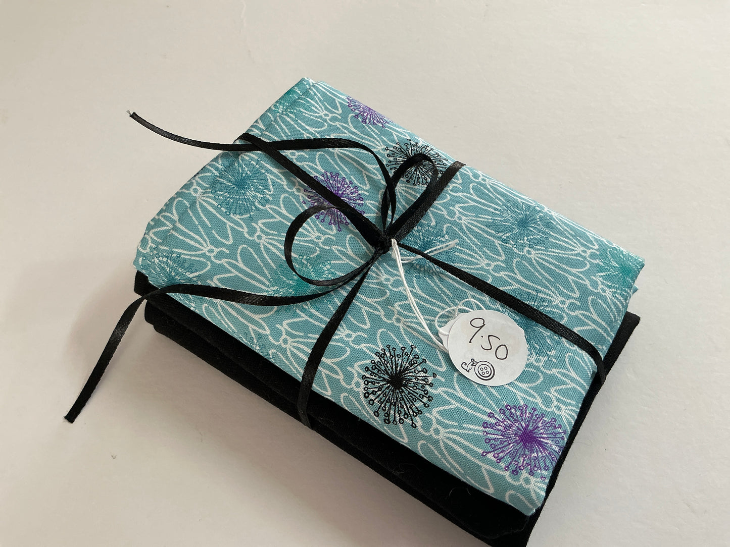 Black & Blue Floral - Half & Half