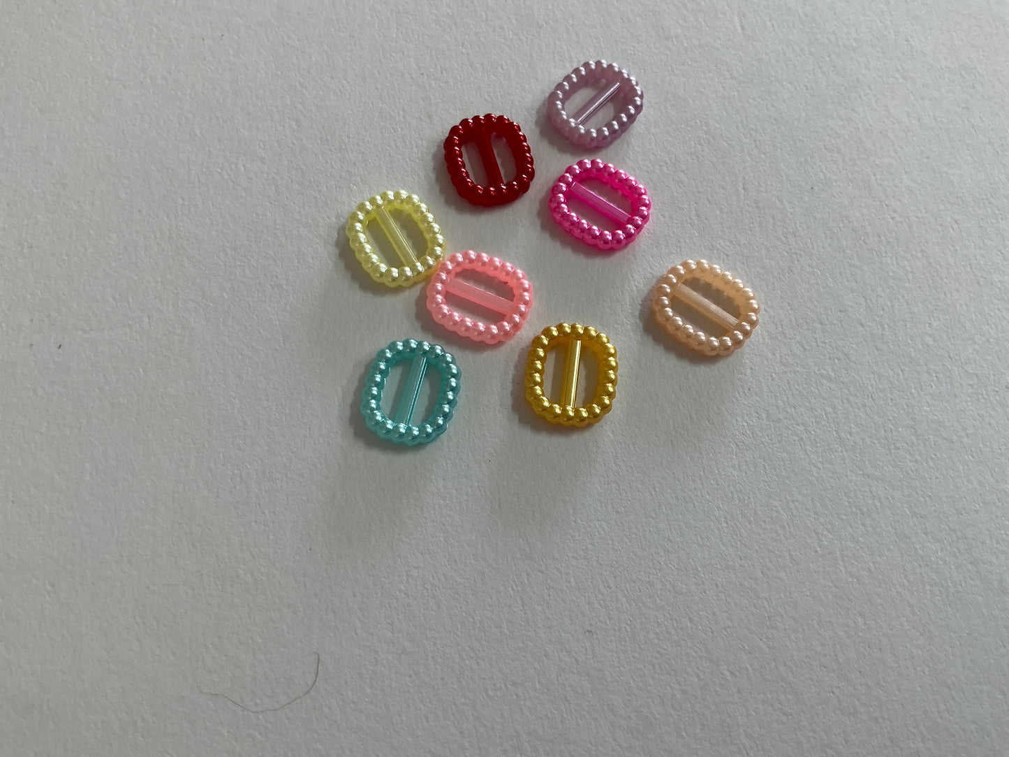 Tiny Decorative Buckles (12mm x 10mm) - Assorted Colours