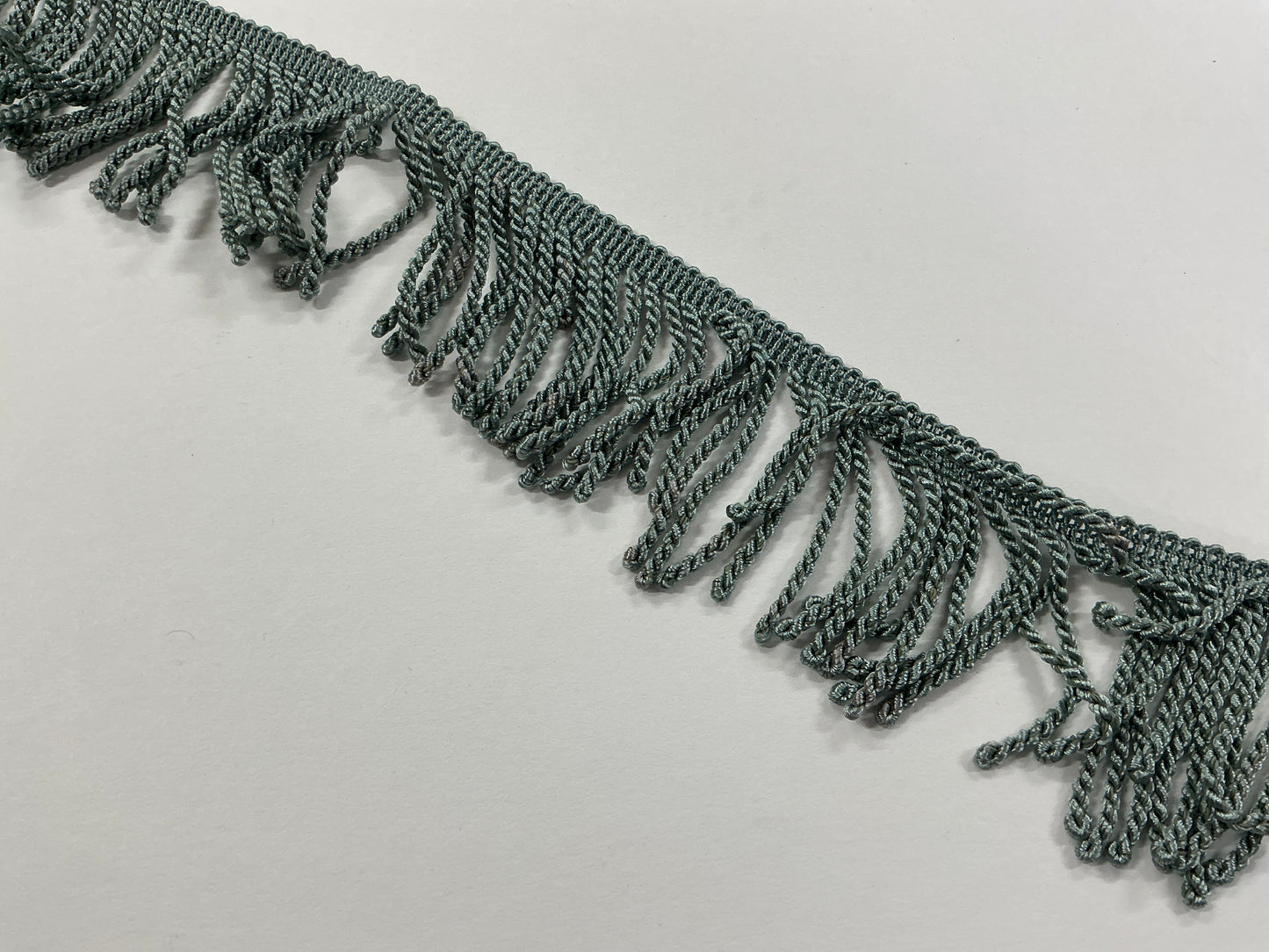 Upholstery Fringing - Green/Grey