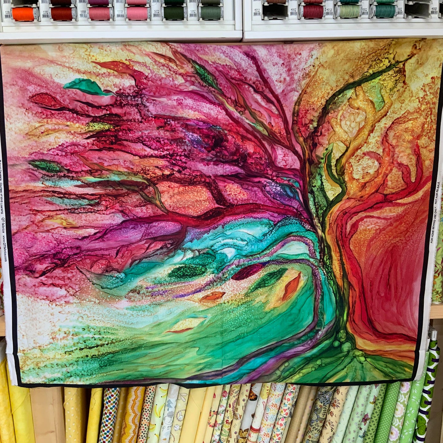 Windswept Watercolour Tree Panel