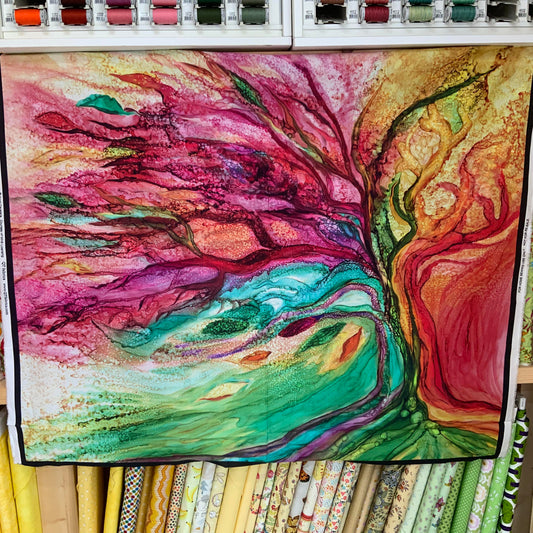 Windswept Watercolour Tree Panel