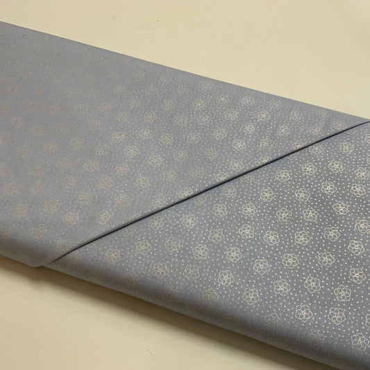Celtic Flowers on Light Blue - End of Bolt 1.5m